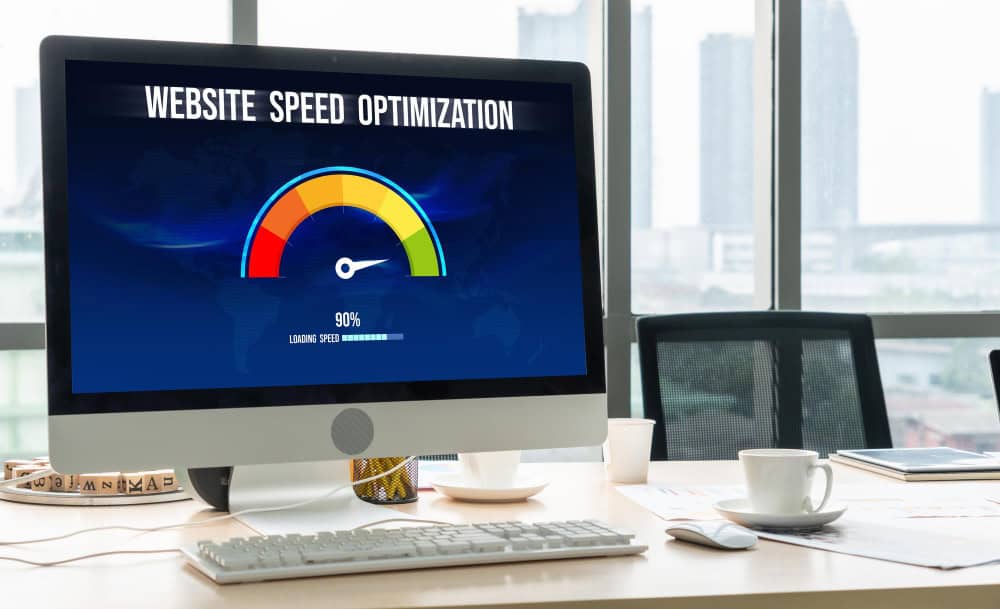 Website Performance Dashboard Showing Fast Loading Times